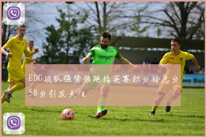 EDG战队强势领跑精英赛积分榜总分58分引发关注